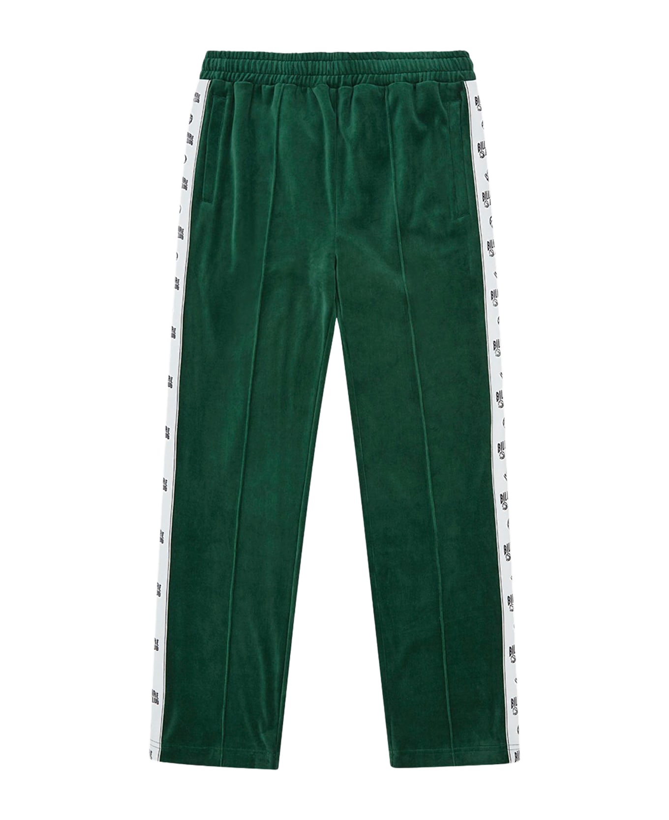 Billionaire Cotton Blend Trousers With Side Strips - VERDE SCURO