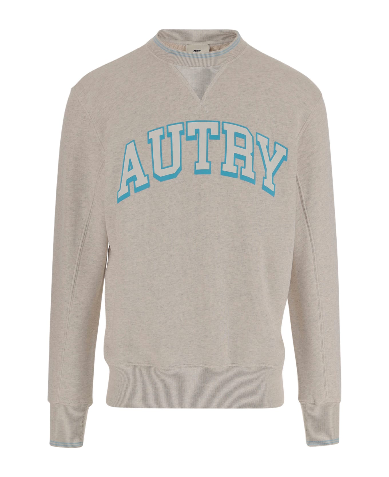 Autry Cotton Sweatshirt With Logo - Grey
