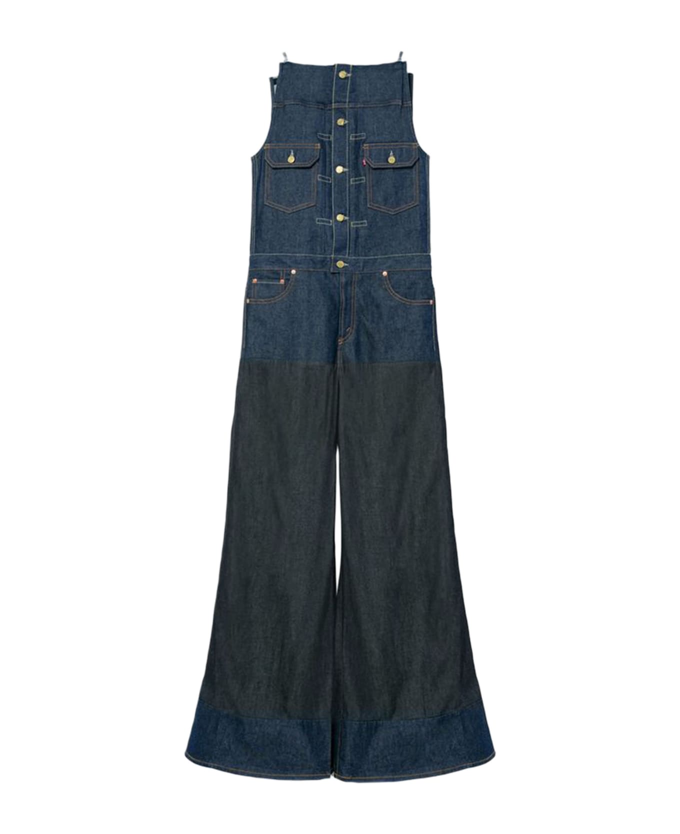 Sacai X Levi
s Cotton Jumpsuit - Denim