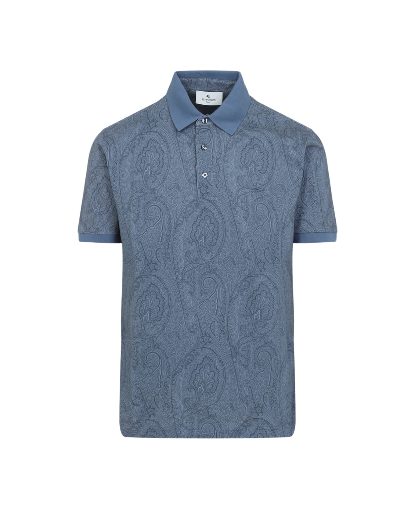 Etro Roma Polo - Pale Blue
