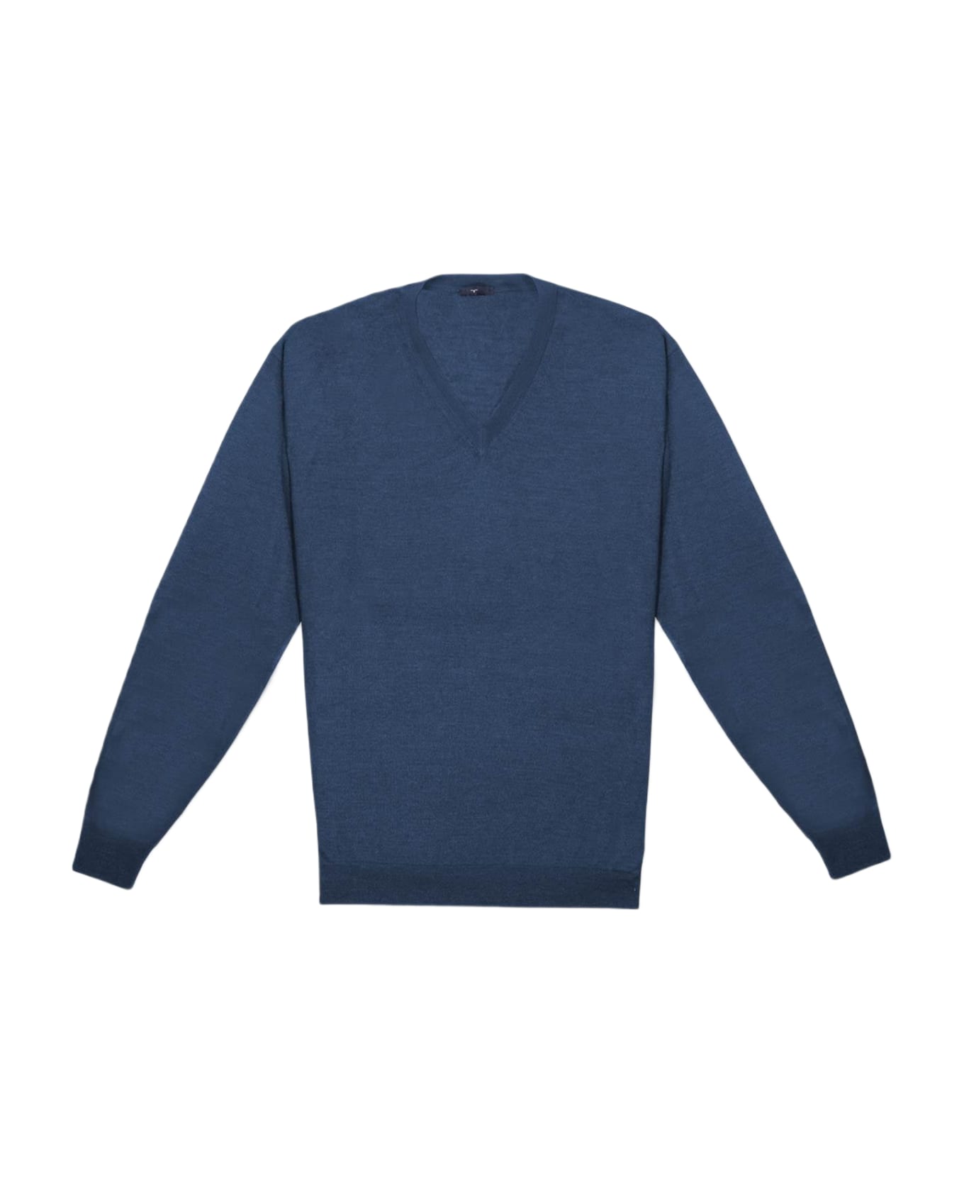 Larusmiani V-neck Sweater 'pullman' Sweater - Blue