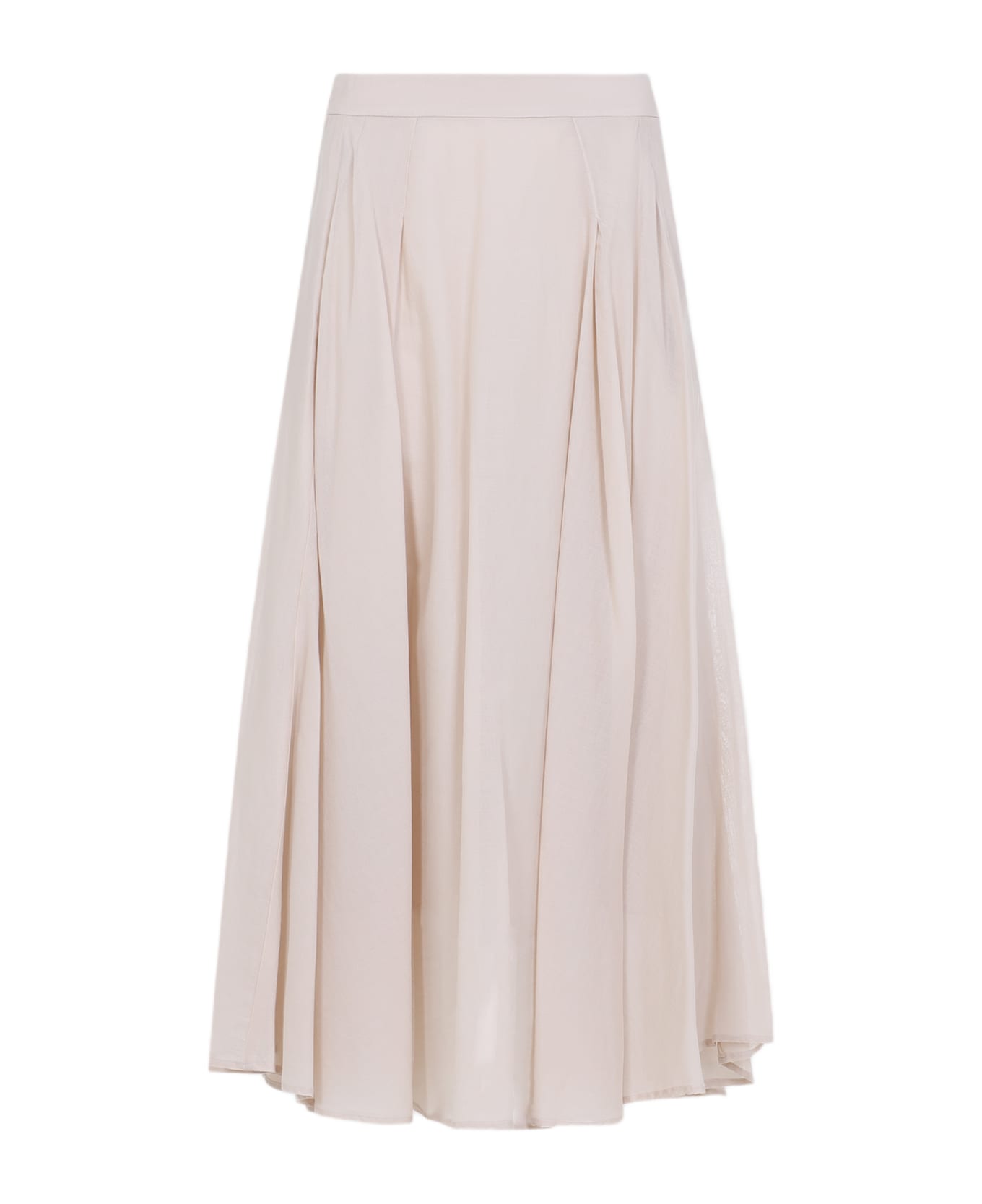 Peserico Cotton Midi Skirt - Beige Ambrato