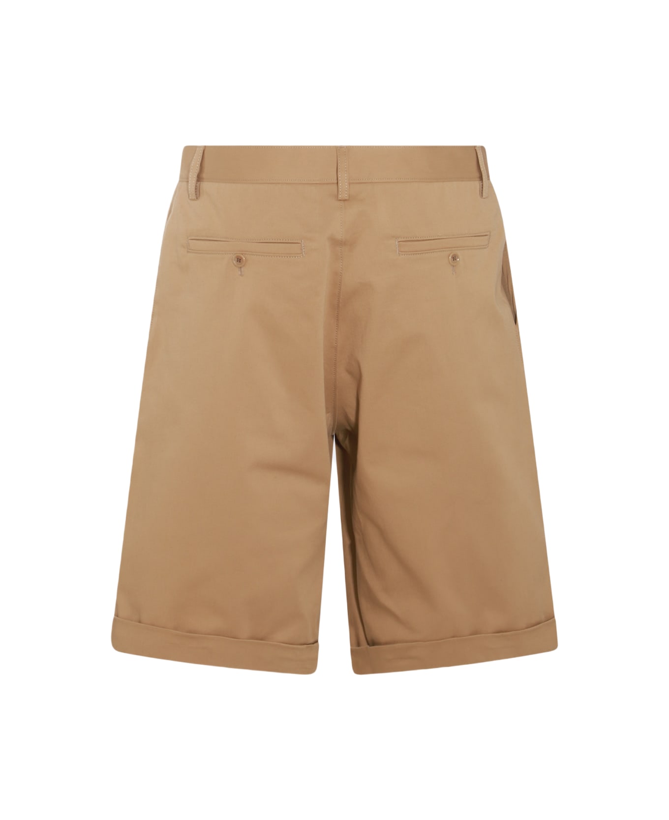 Moschino Beige Cotton Blend Shorts - Beige ショートパンツ