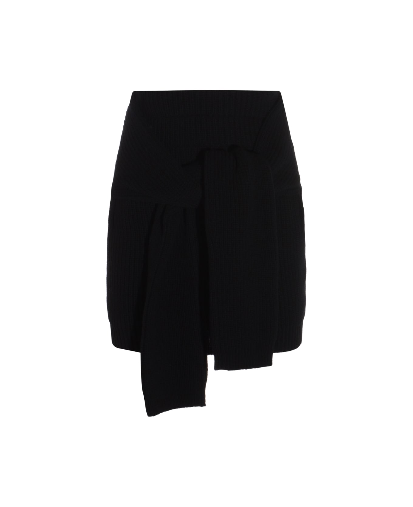 Dolce 
Gabbana Black Wool Skirt - Black