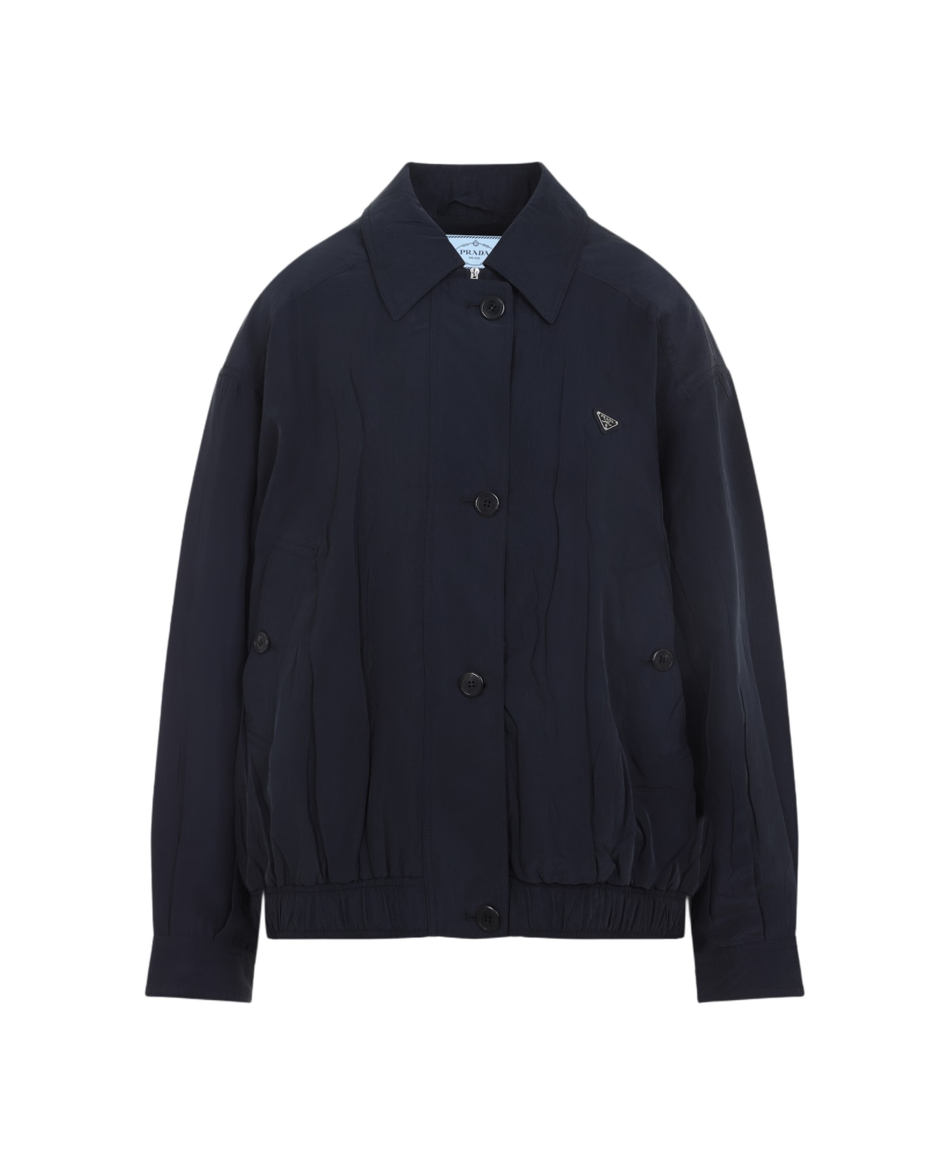 Prada Silk Jacket - Bleu