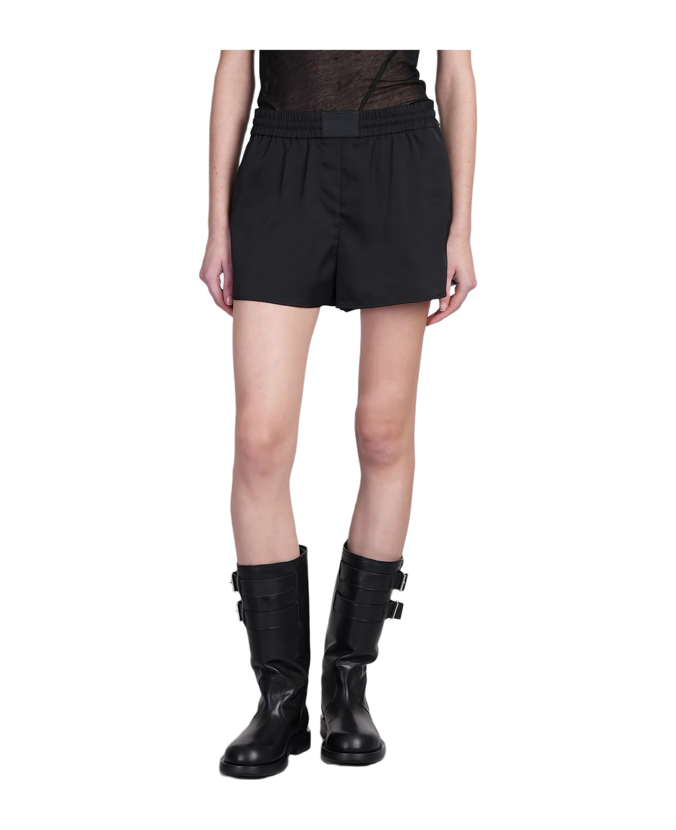 Helmut Lang Shorts In Black Polyester - Black