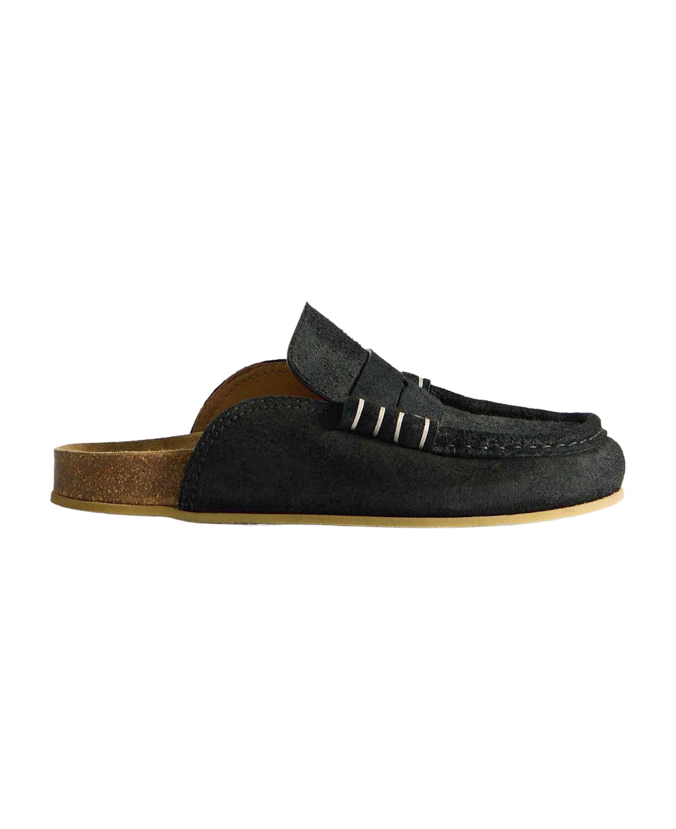J.W. Anderson Suede Mule Loafers - Black