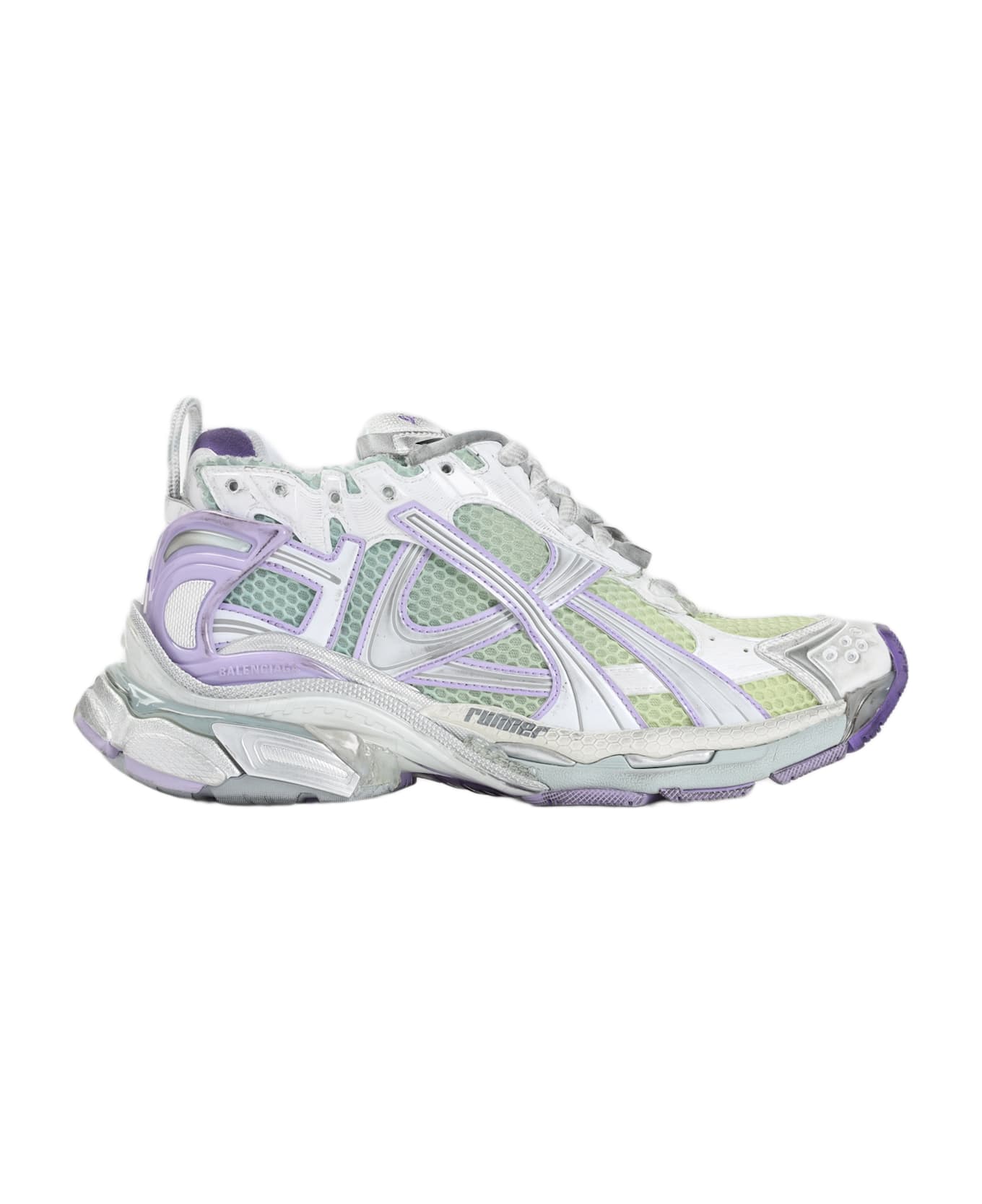 Balenciaga Runner Sneakers - White Gry Purple