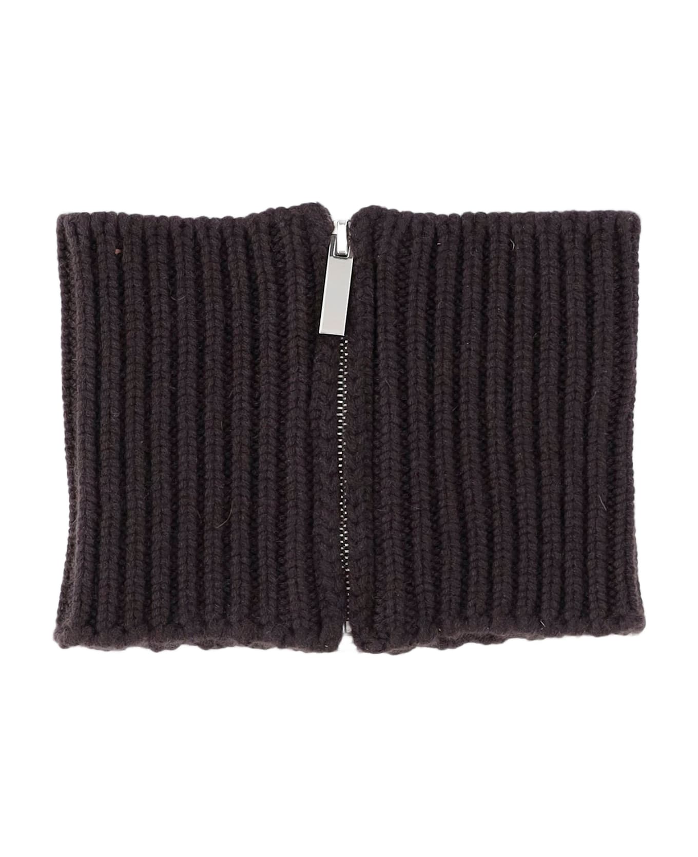Sa Su Phi Cashmere Knit Cash Collar - Brown