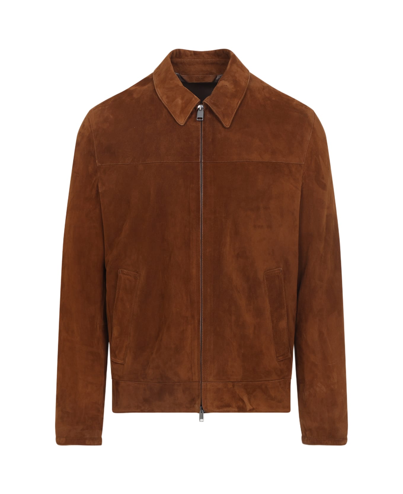 Brioni Suede Leather Jacket - Teak