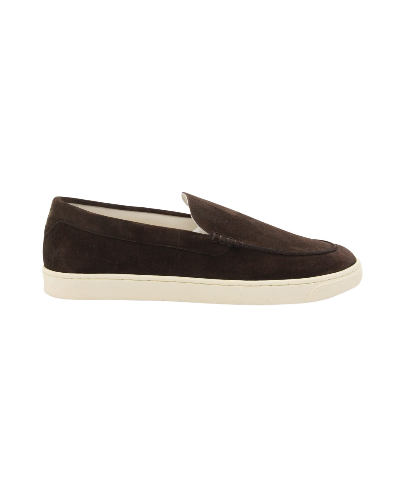 Brunello Cucinelli Dark Brown Leather Loafers - Brown
