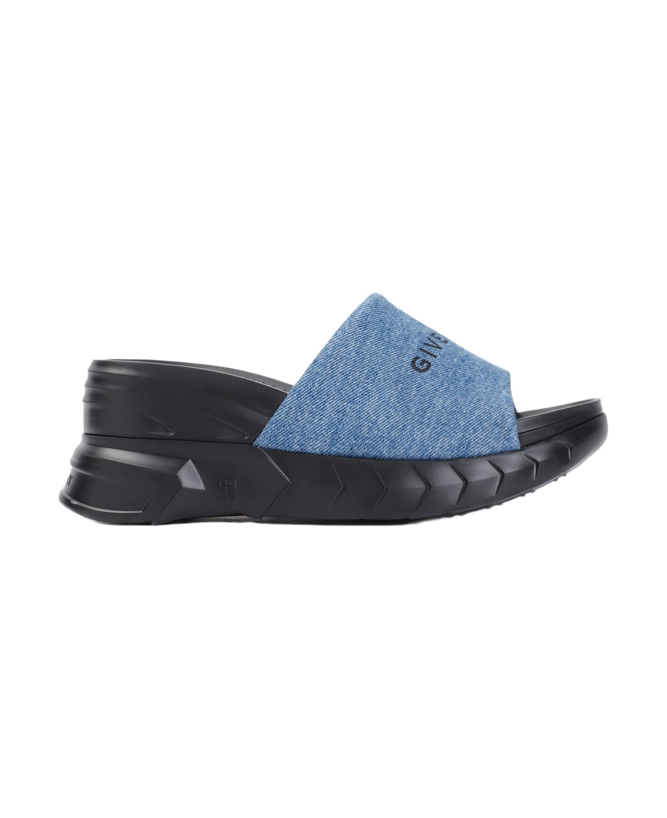 Givenchy Marshmallow Low Wedge Sandals 75 Mm - Medium Blue