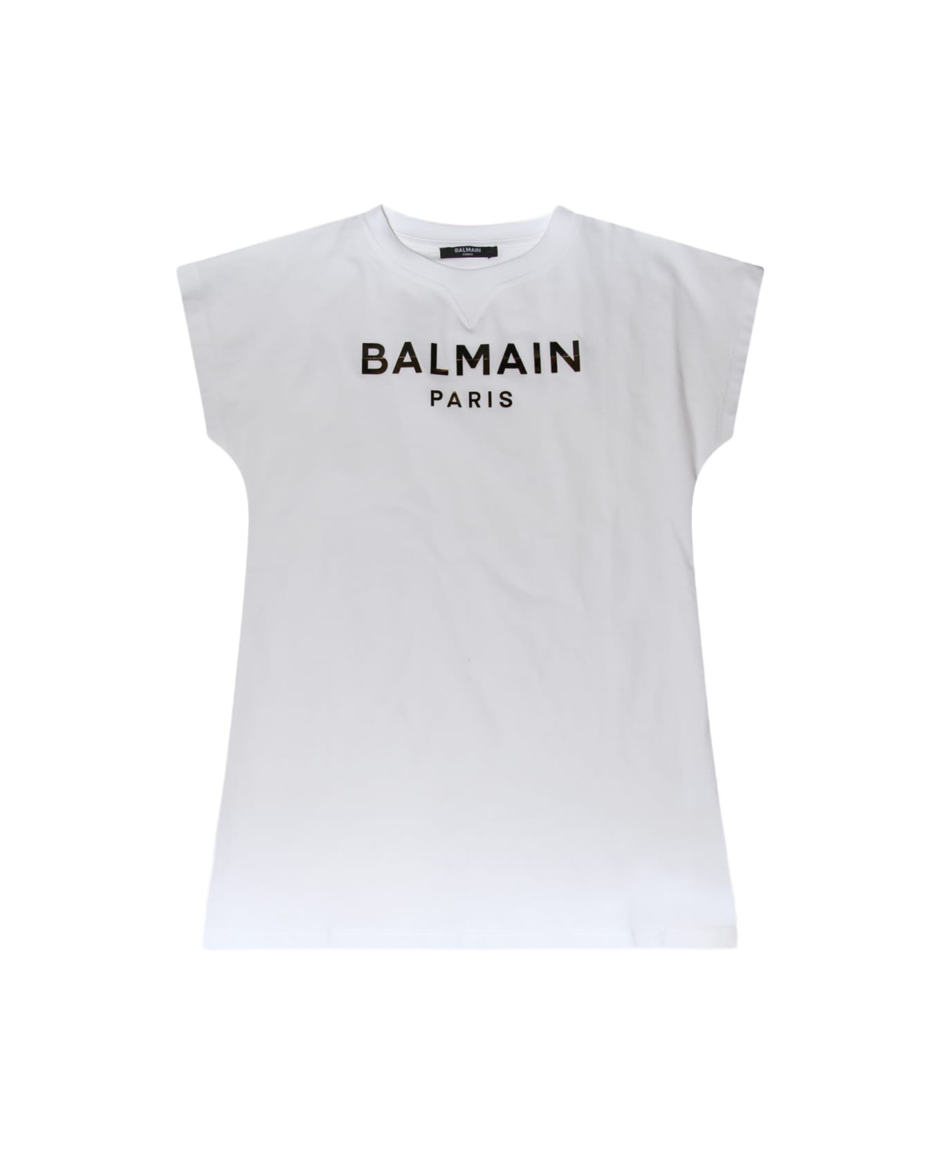 Balmain White Cotton Dress - Bianco