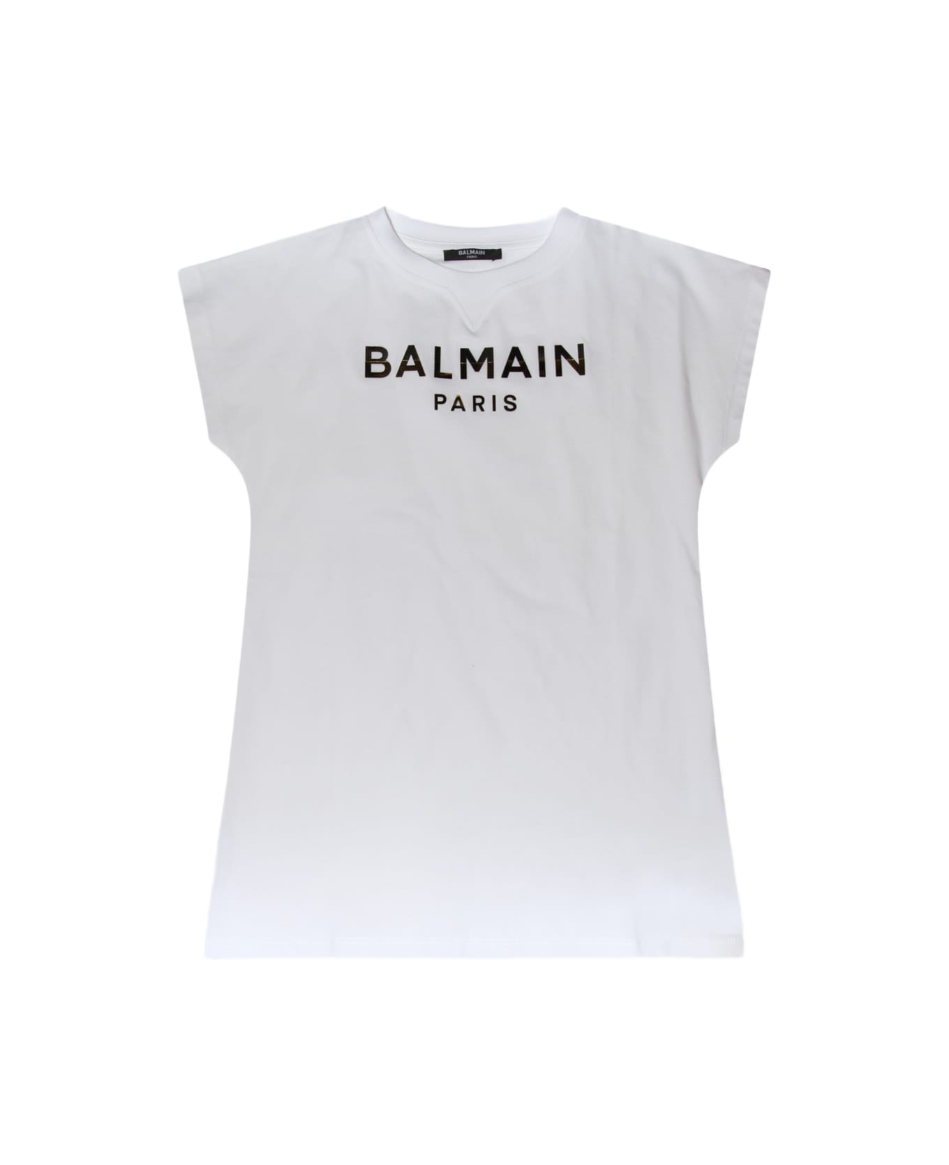 Balmain White Cotton Dress - White ジャンプスーツ