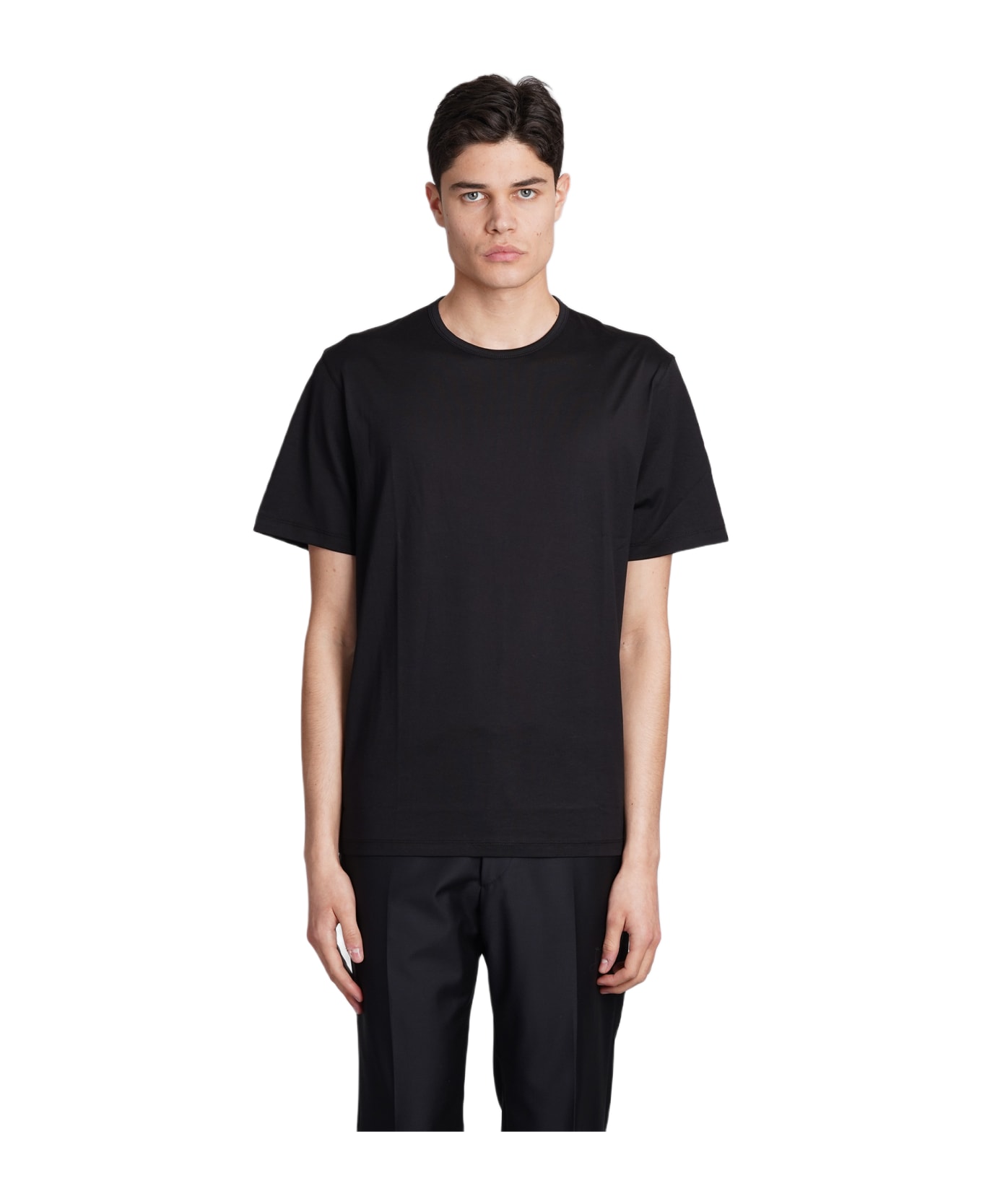 Theory T-shirt In Black Cotton - black