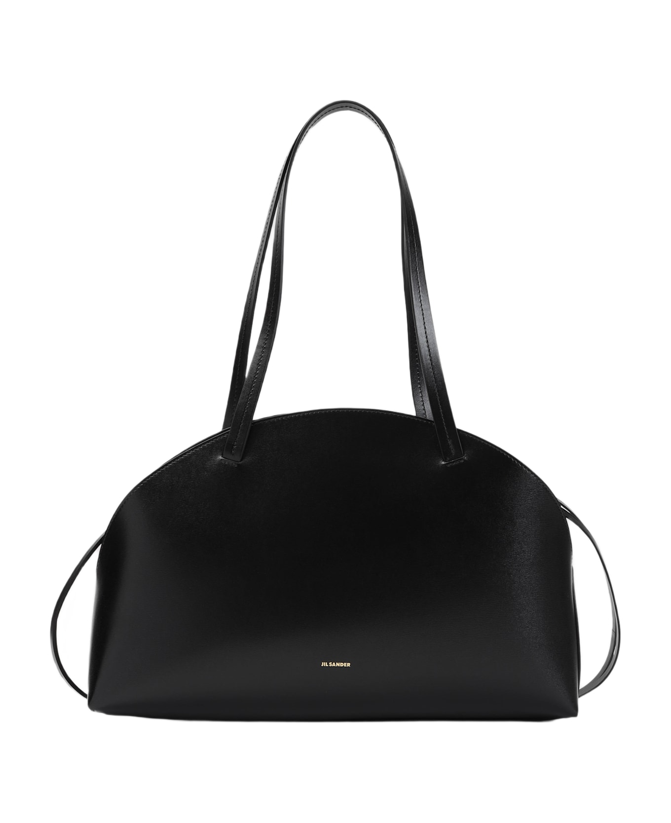 Jil Sander Medium Shoulder Bag 'curve' - Black
