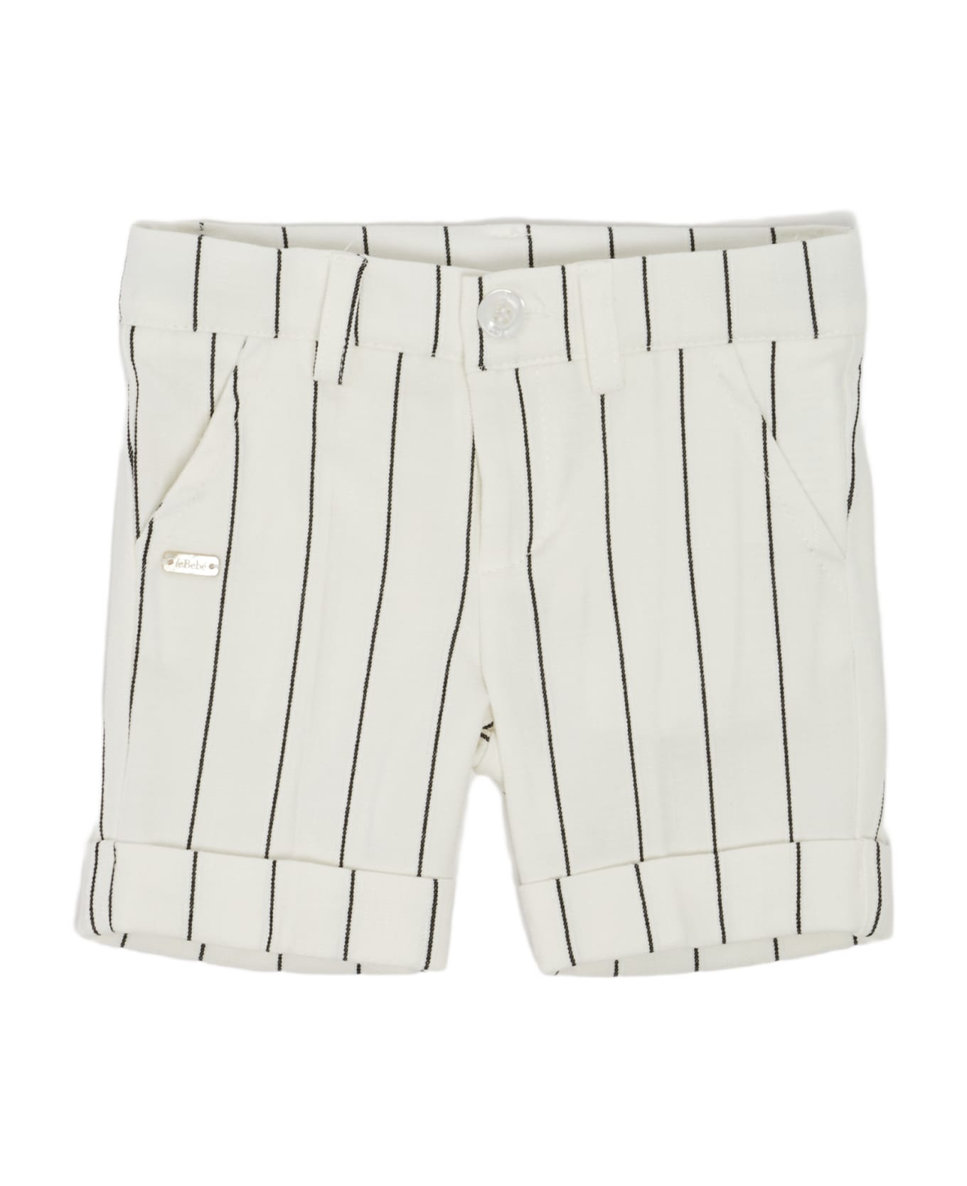 leBebé Viscose Bermuda - RIGA BIANCO-BLU
