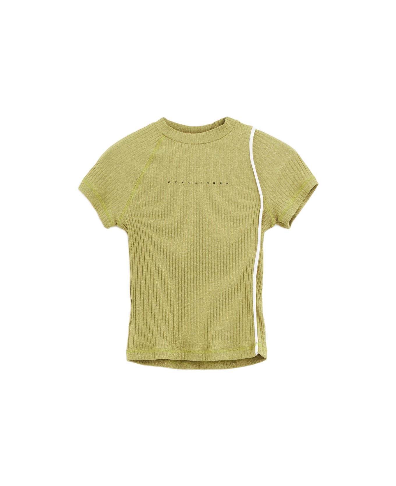Ottolinger Lurex T-shirt T-shirt - gold ニットウェア