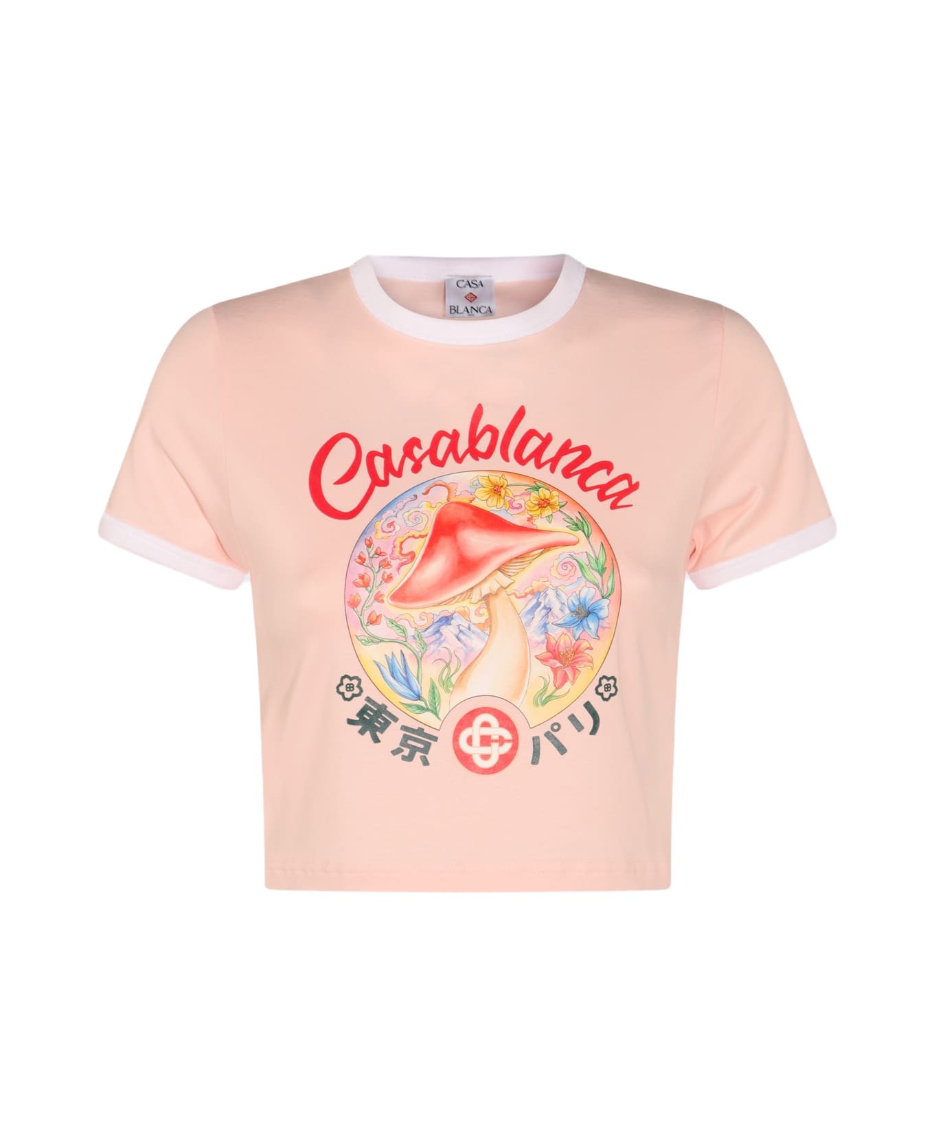 Casablanca Pink Cotton T-shirt - Pink