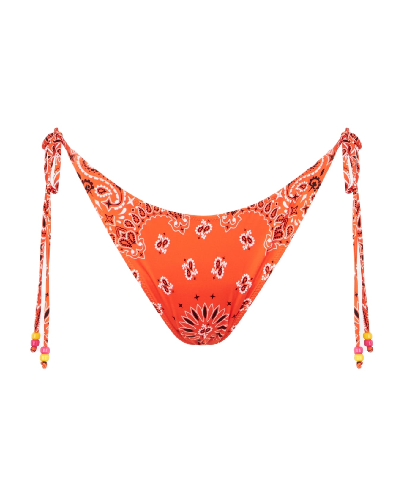 MC2 Saint Barth Woman Swim Briefs With Bandanna Print - ORANGE