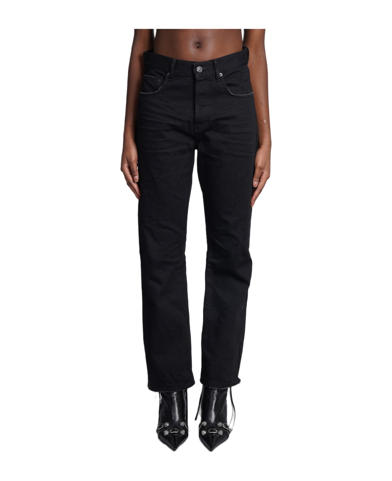 Balenciaga Jeans In Black Denim - black