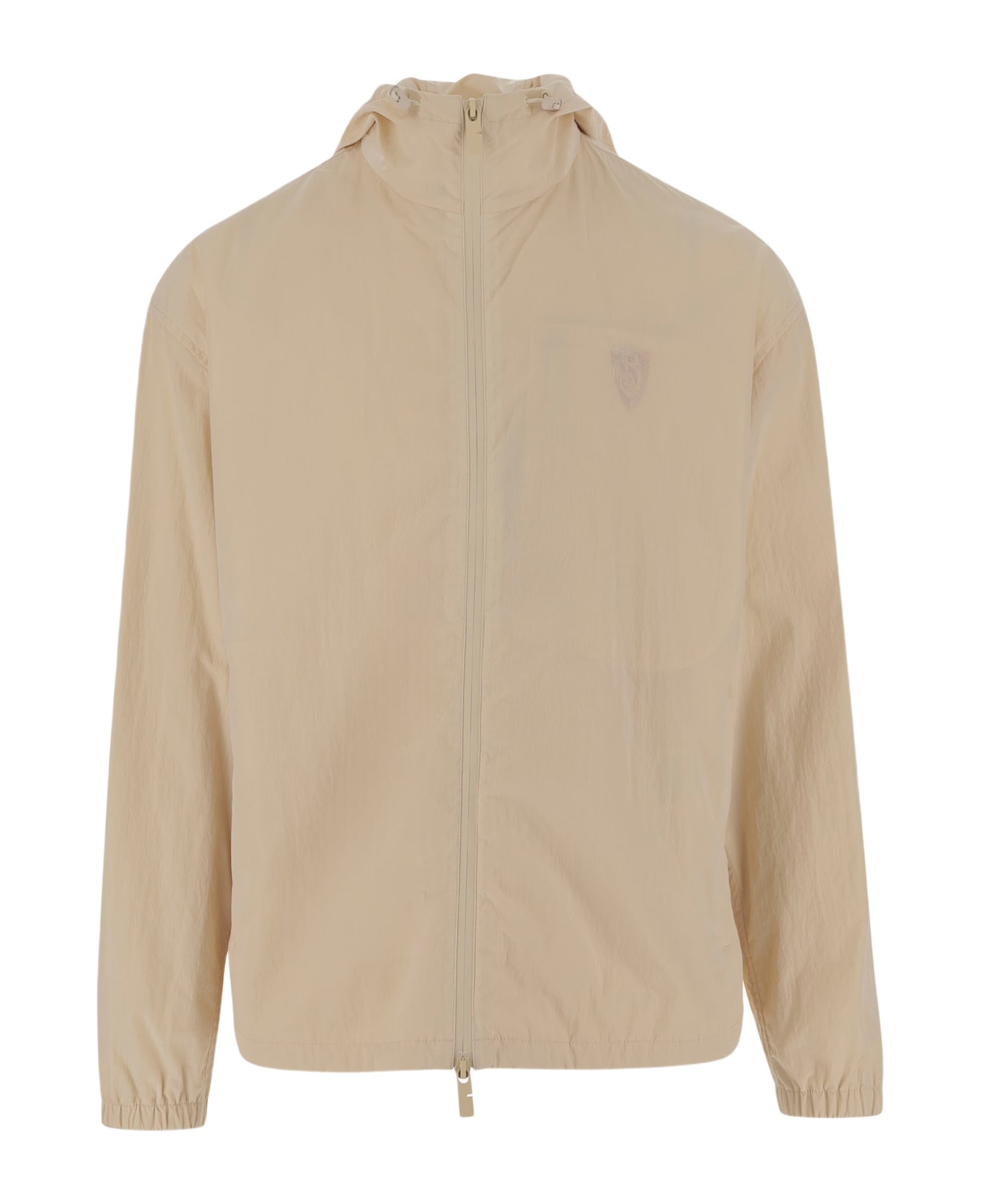 Burberry Nylon Jacket With Ekd - Beige