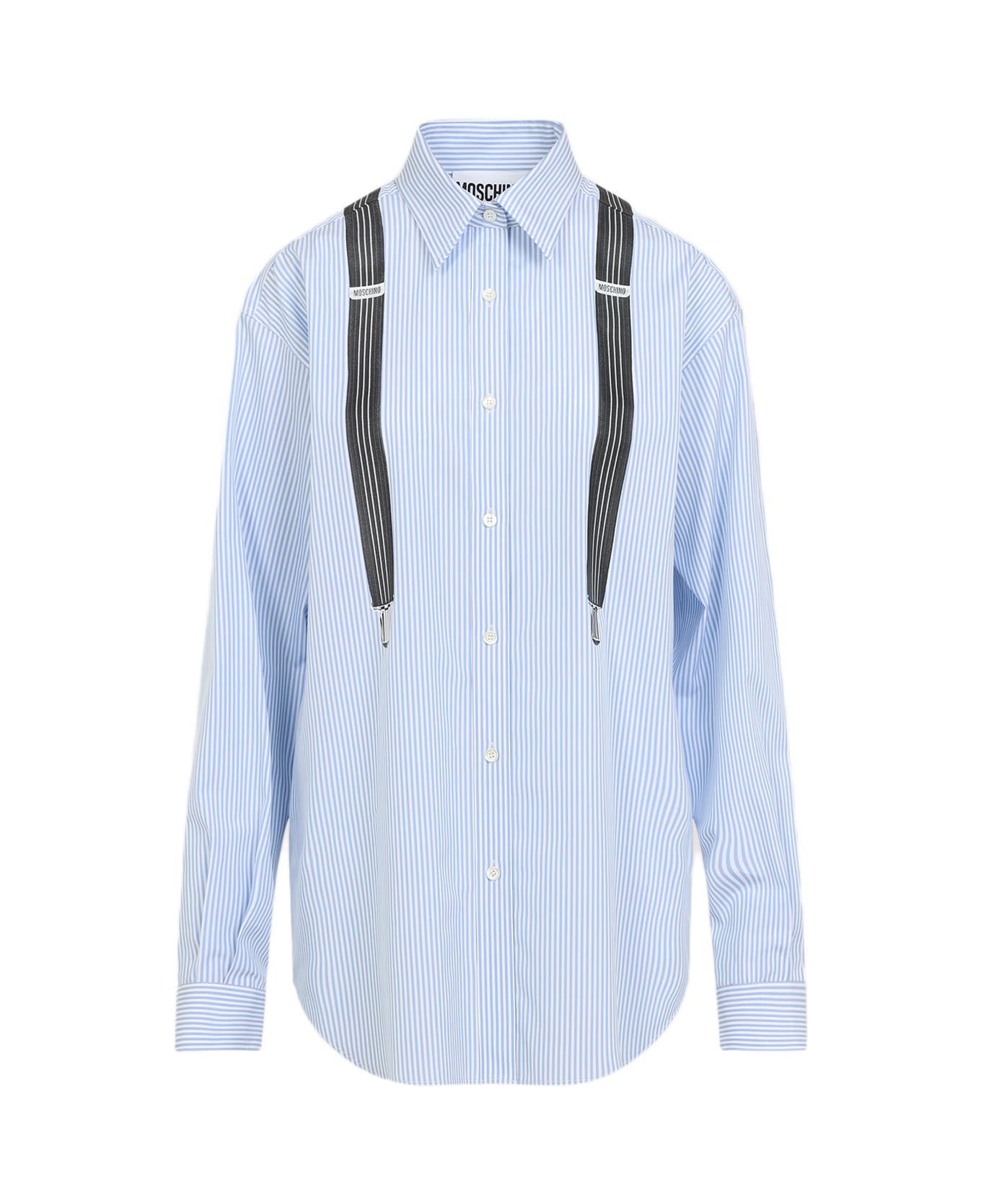 Moschino Cotton Shirt - Fantasia Azzurro