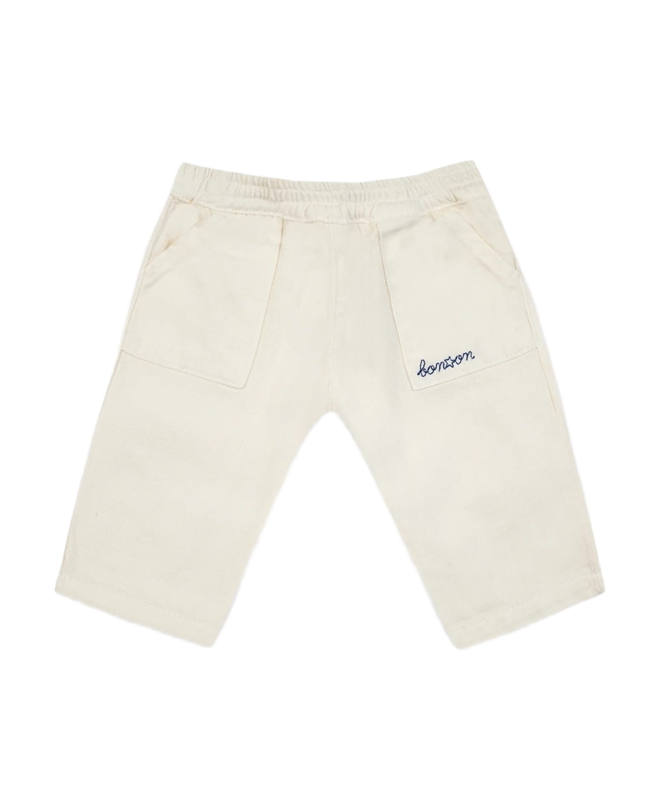 Bonton Pantaloni Con Stampa - Crema