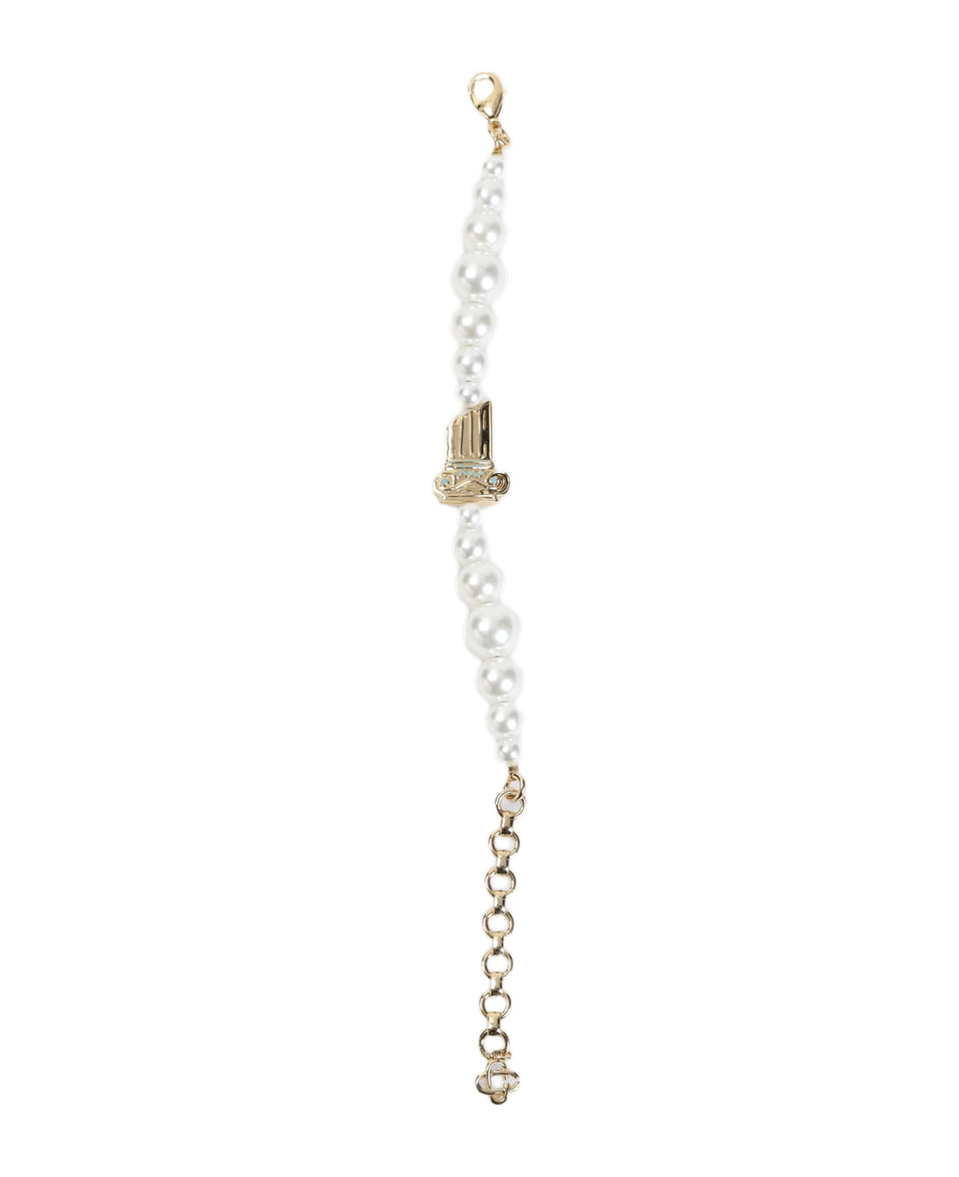 Casablanca Gradient Pearl Column Bracelet - Gold Pearl