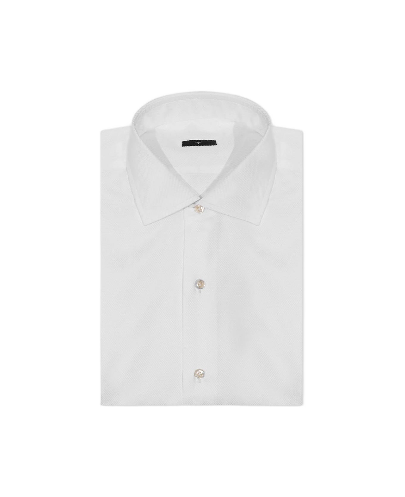 Larusmiani Tailored Cotton Shirt Islington Shirt - White