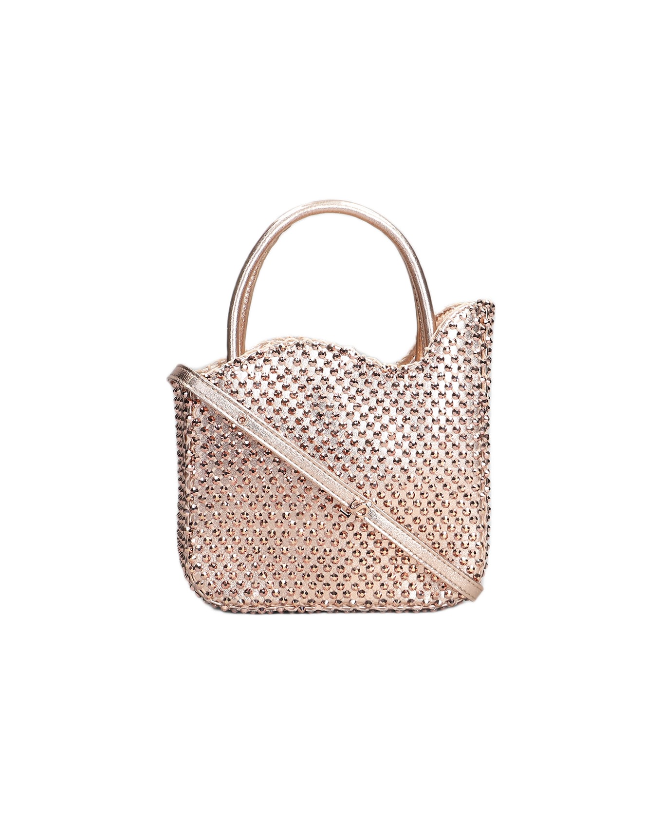 Le Silla Gilda Mini Shoulder Bag In Copper Leather - copper
