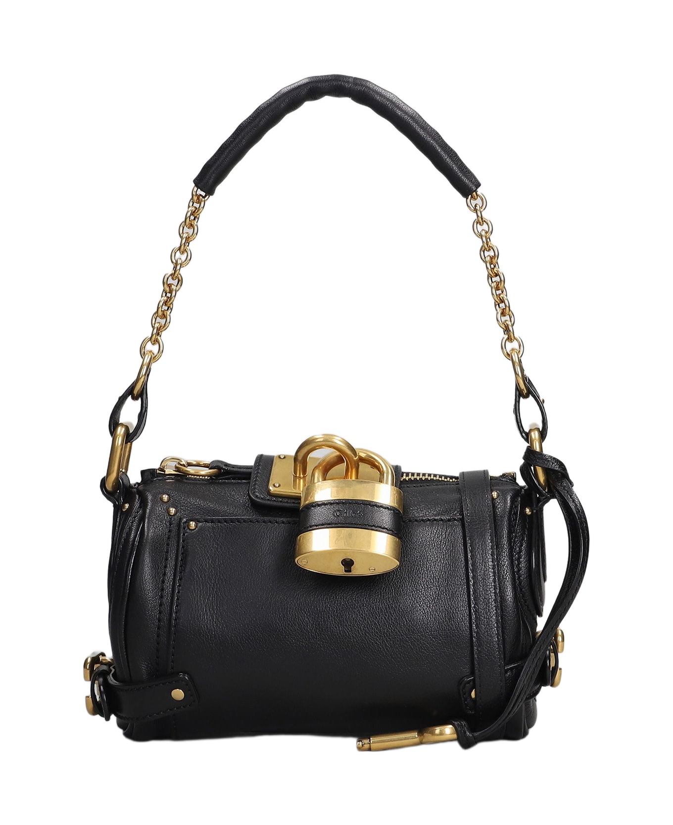 Chloé Paddington Shoulder Bag In Black Leather - black
