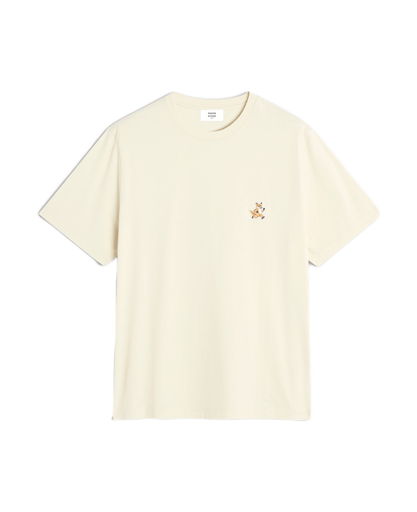 Maison Kitsuné Speedy Fox Patch Comfort Tee-shirt - Warm Stone