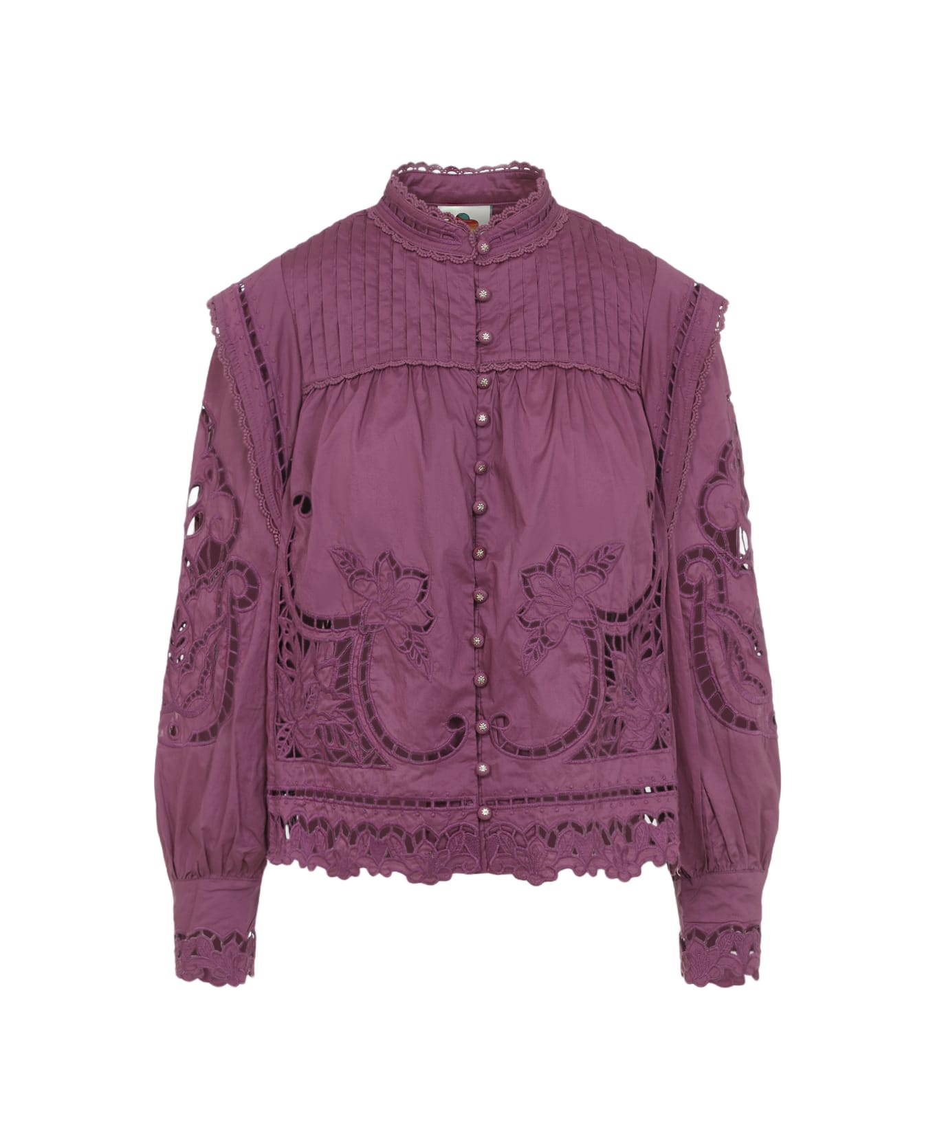 Farm Rio Richelieu Blouse - Pink