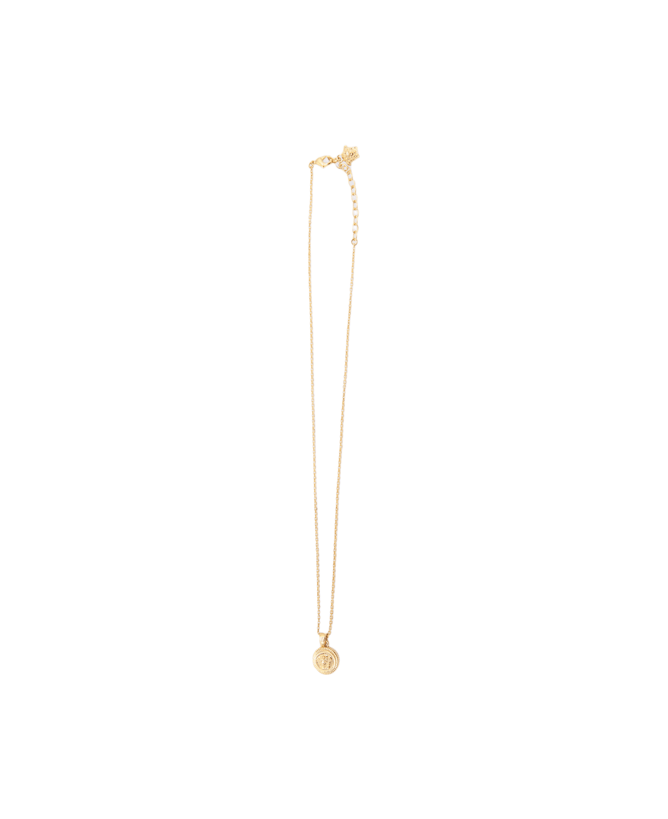 Versace Gold-tone Brass Medusa Necklace - Golden