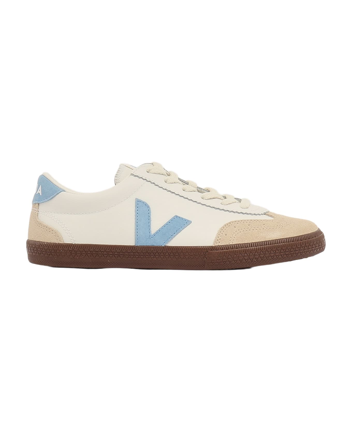 Veja Leather Sneaker - BIANCO-AZZURRO