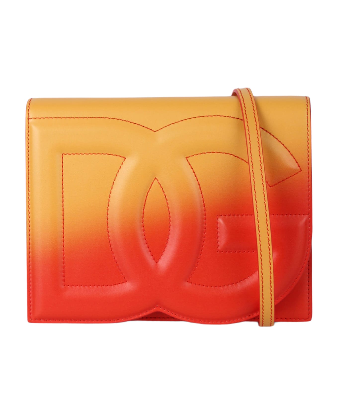Dolce & Gabbana Logo-embossed Ombrè-print Crossbody Bag ショルダーバッグ