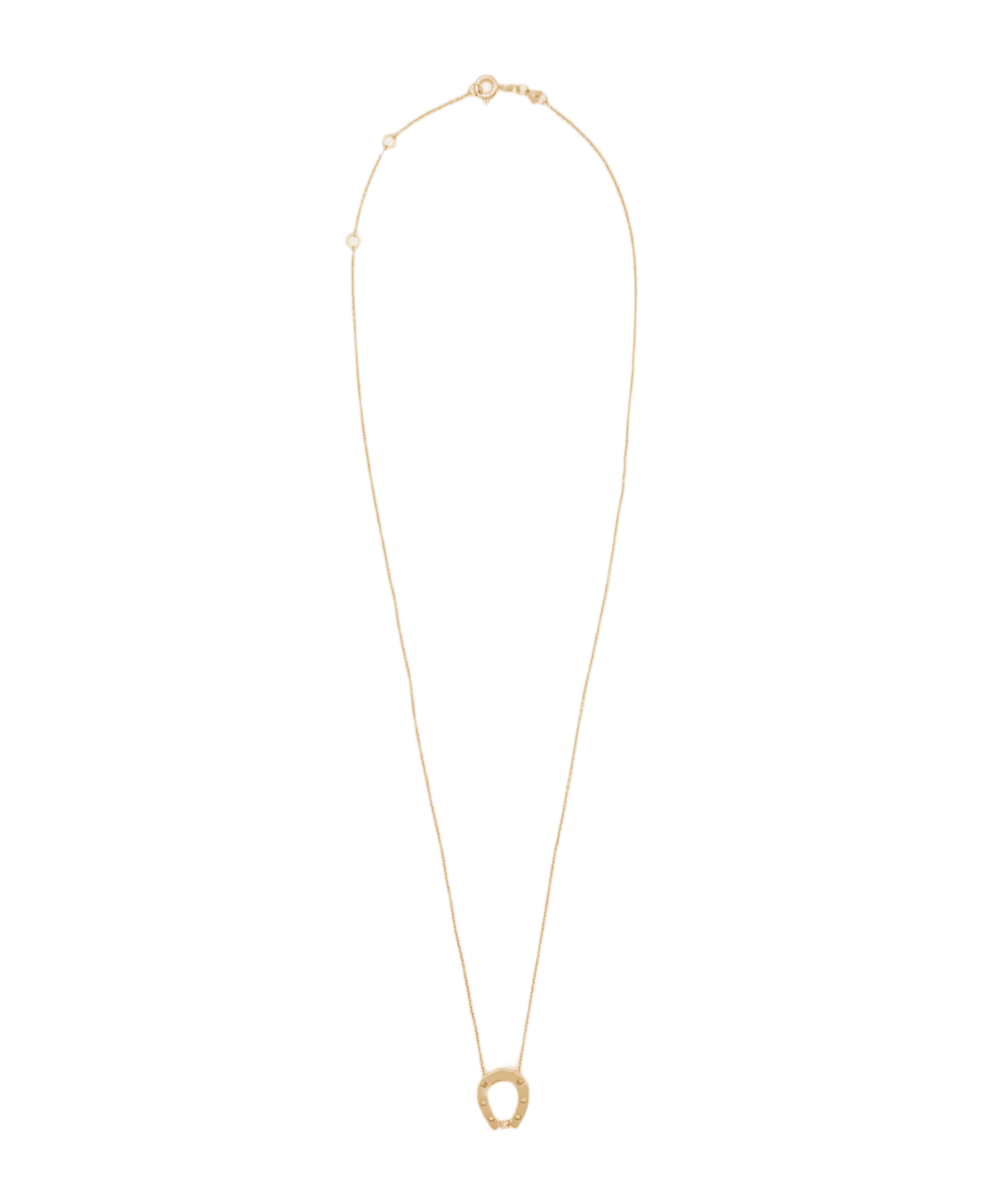 Aliita 9k Gold Horseshoe Brillante Necklace - Golden