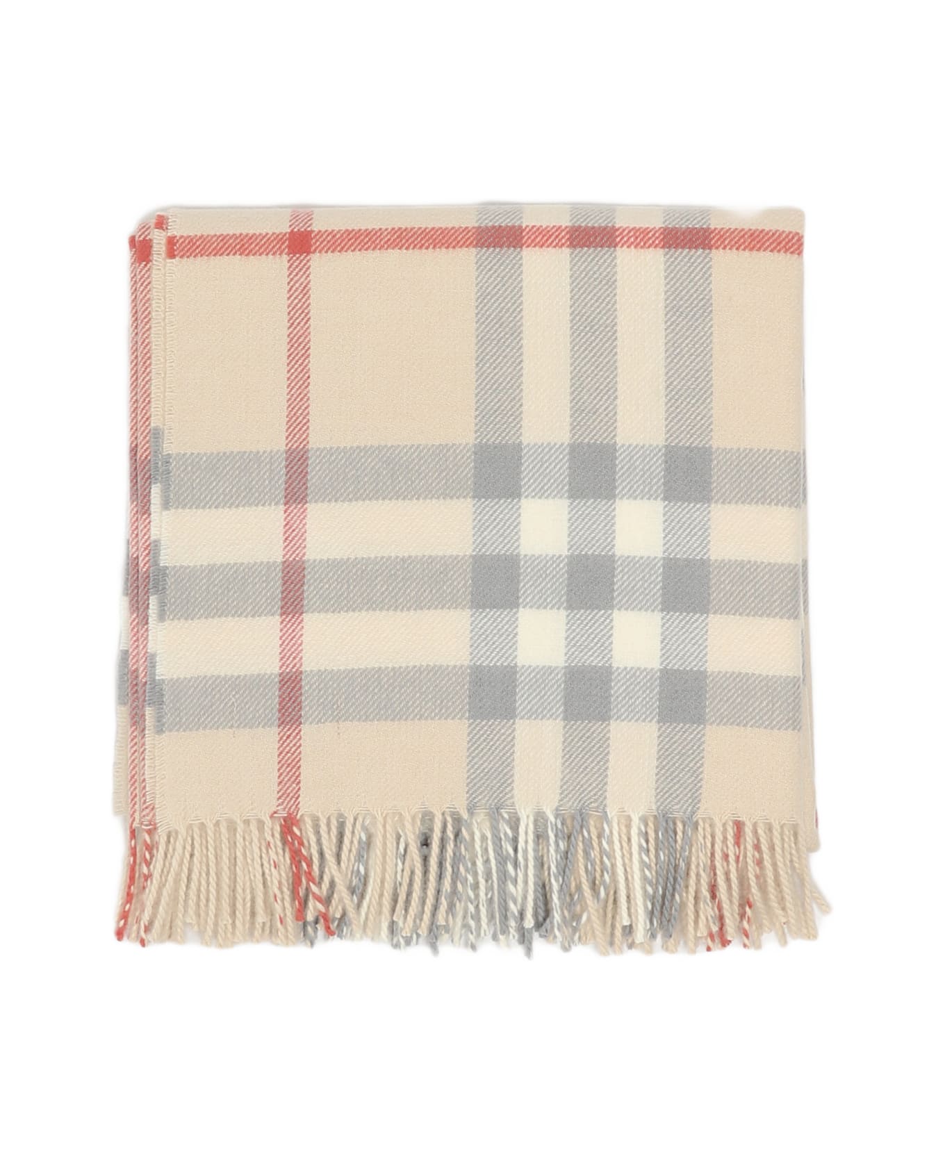 Burberry Icon Chk Bby Blanket Towel - CHECK BEIGE