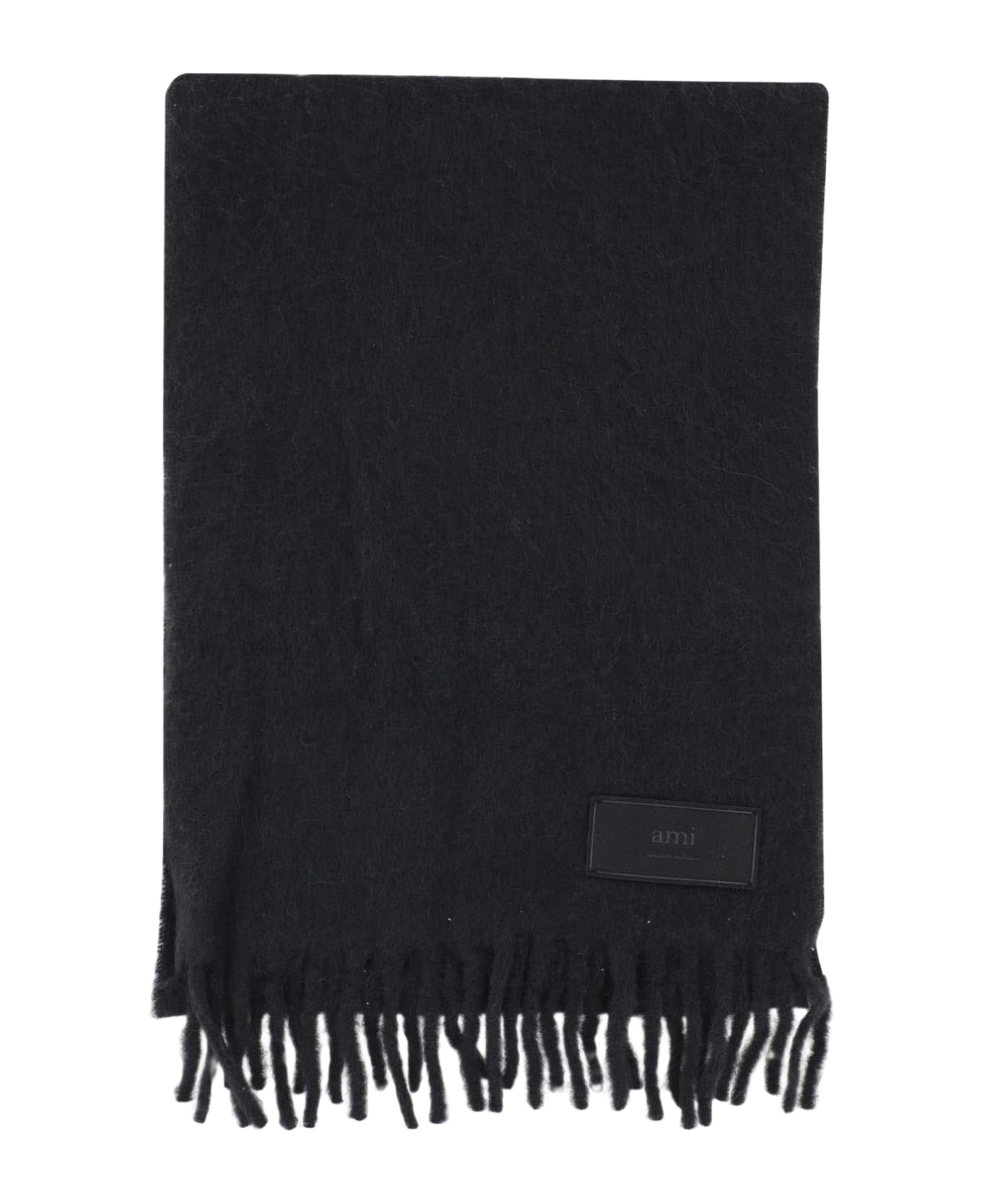 Ami Alexandre Mattiussi Alpaca Blend Scarf - Black
