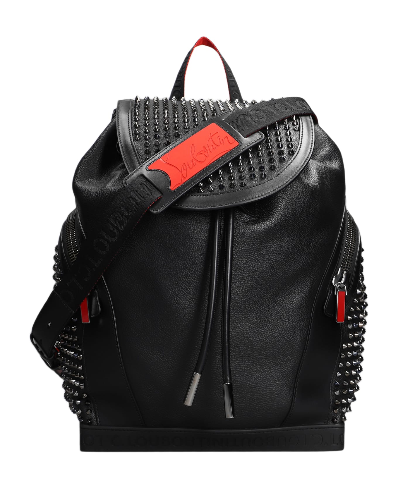 Christian Louboutin Backpack In Black Leather - Black