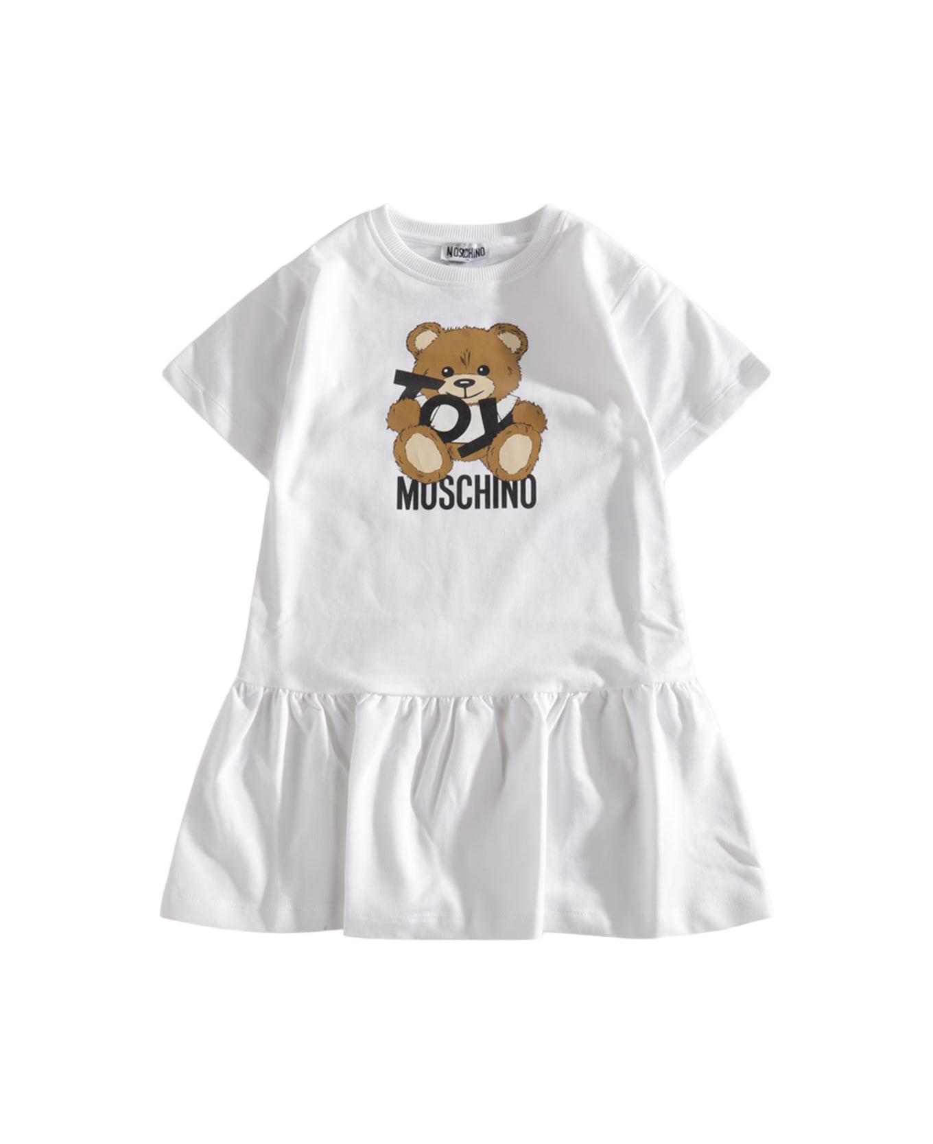 Moschino White Cotton Dress - White