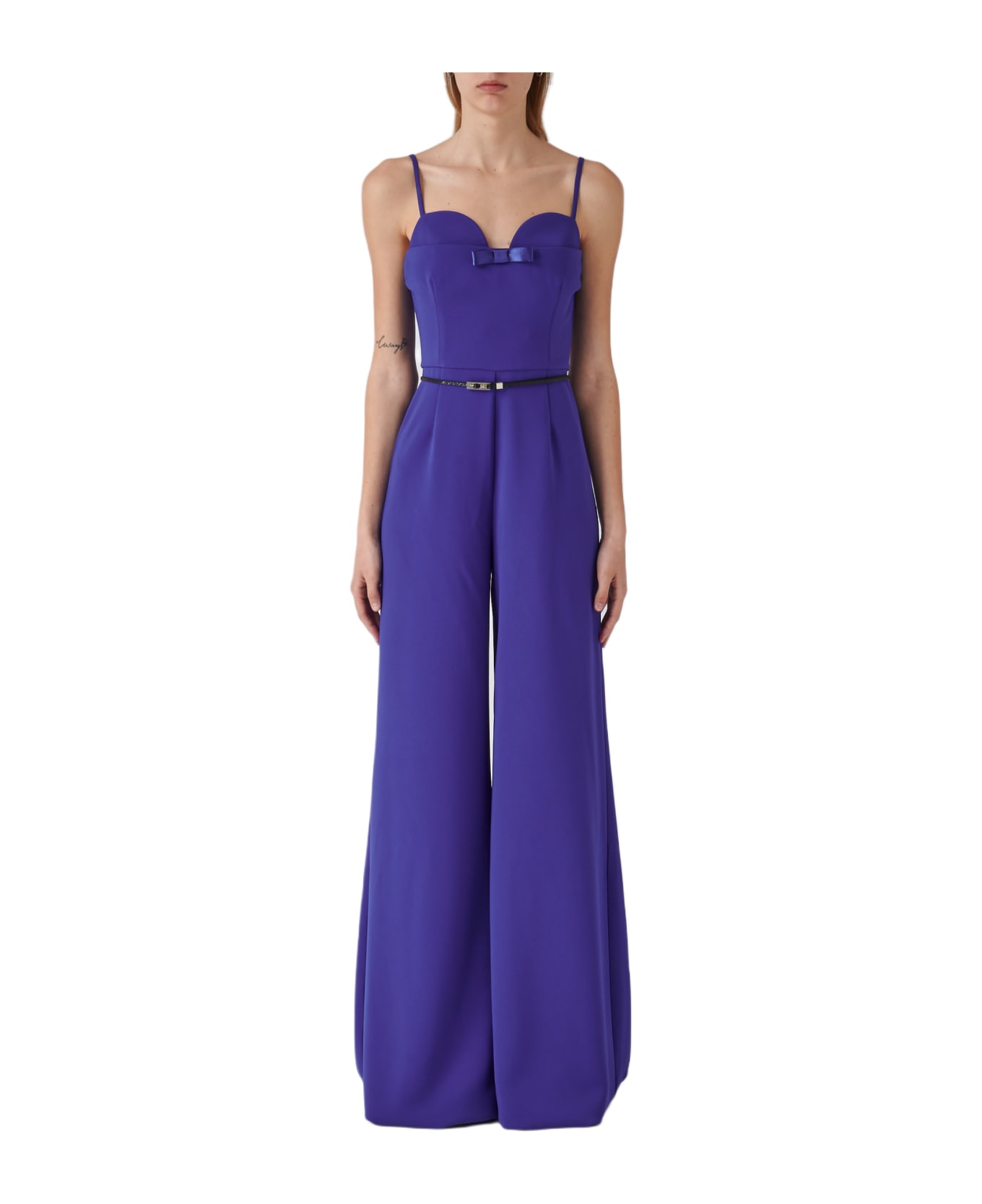 Elisabetta Franchi Poliester Jump Suit - INDACO ボトムス