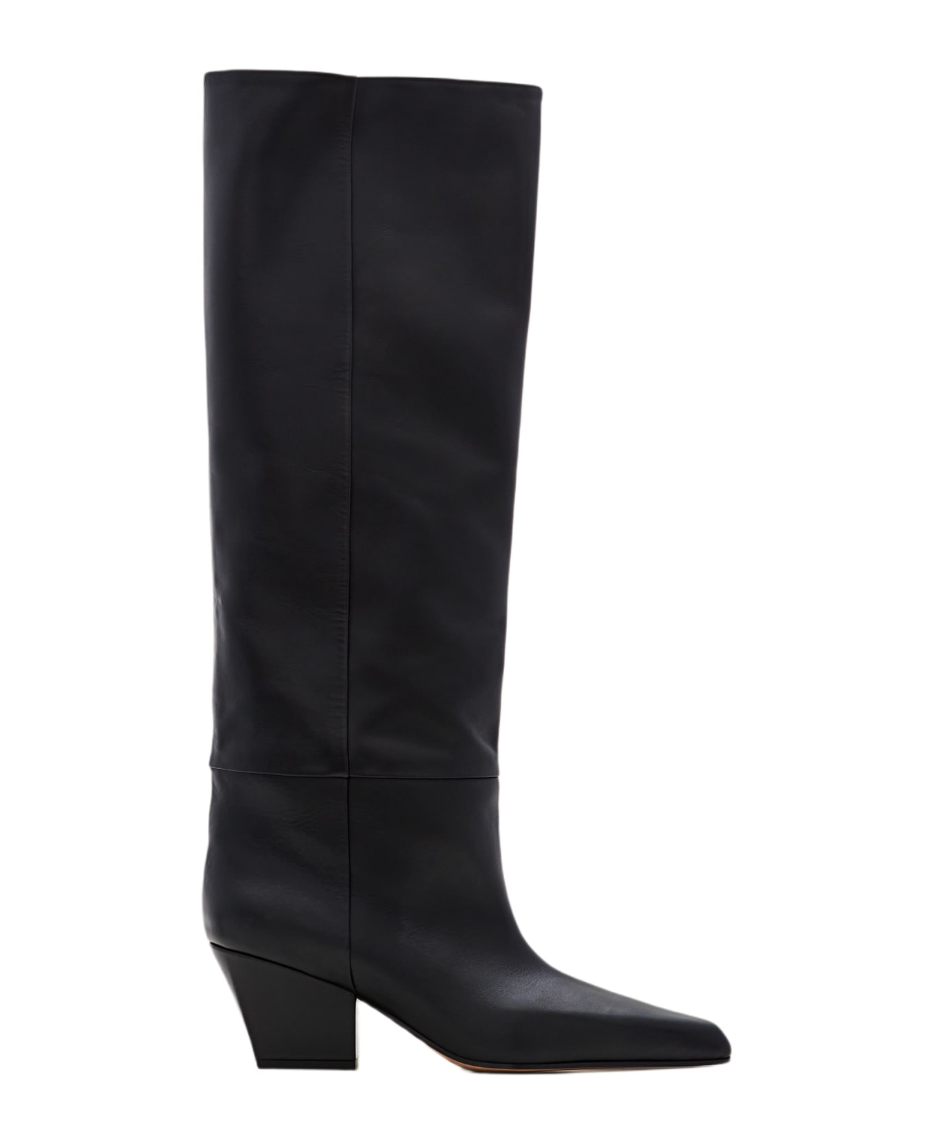 Paris Texas Jane Leather Boots - Black