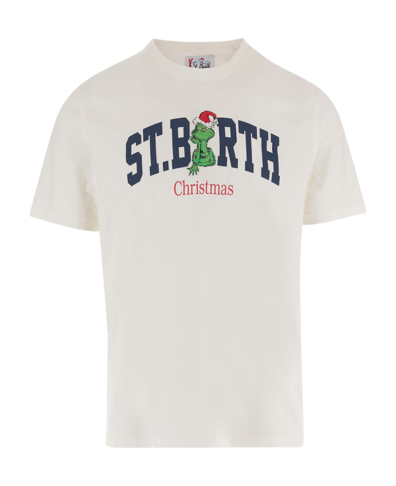 MC2 Saint Barth Cotton T-shirt With Logo - White