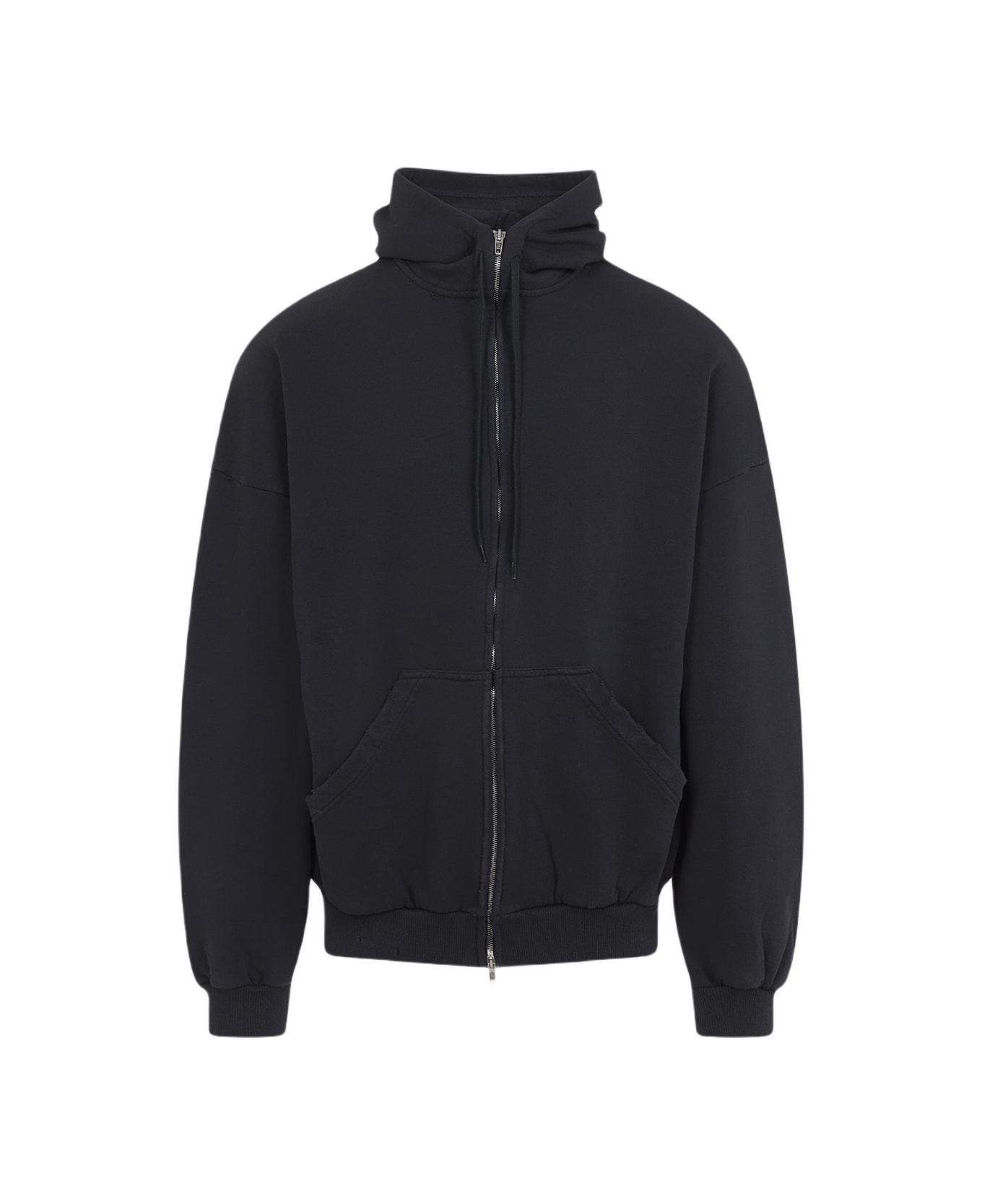 Balenciaga 'grande Security Tape Logo' Hoodie - Faded Washed Blk Red