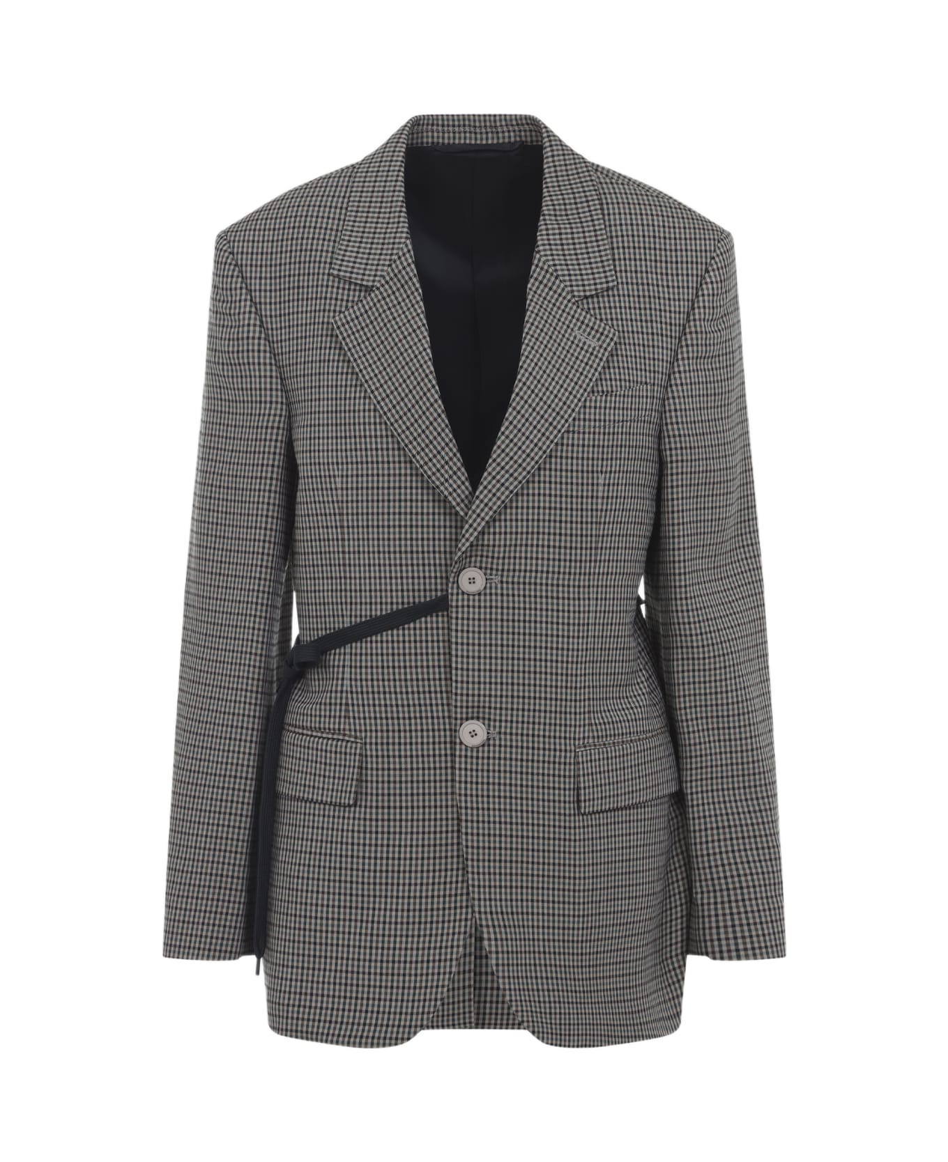 Balenciaga Wrap Tailored Jacket - Khaki Brown