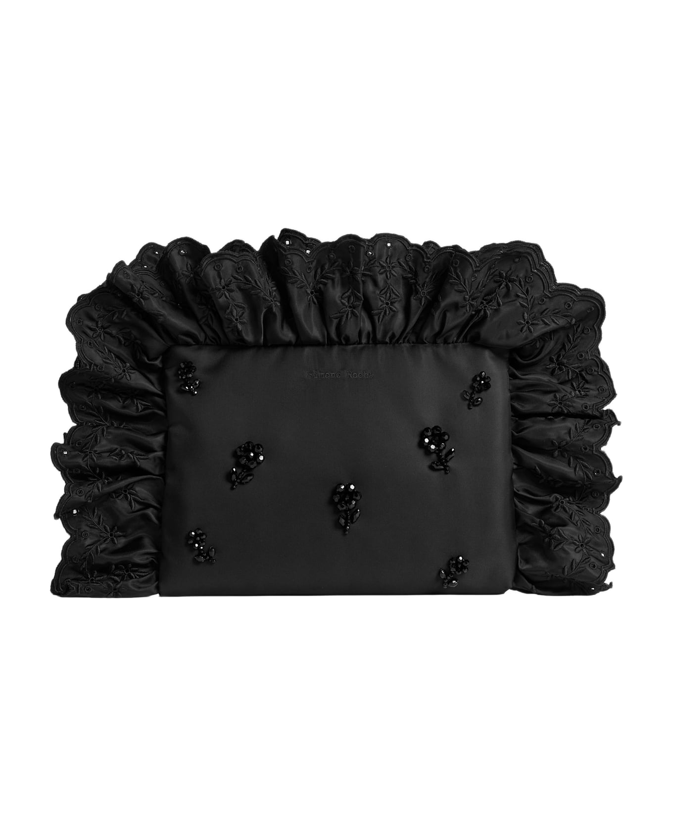 Simone Rocha Pillowcase Clutch Bag With Emb - Black