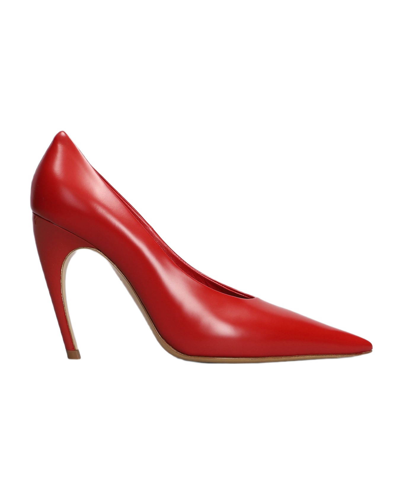 Nensi Dojaka Pumps In Red Leather - red