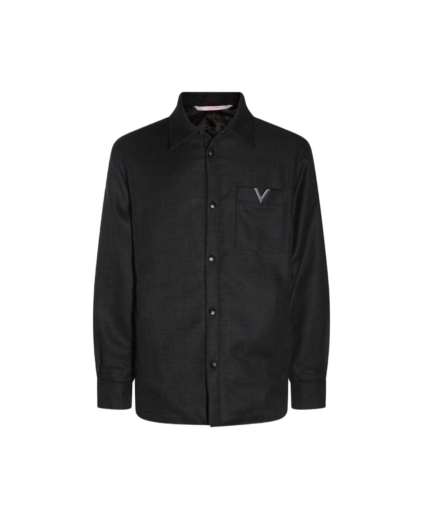Valentino Wool Casual Jacket - Nero antracite
